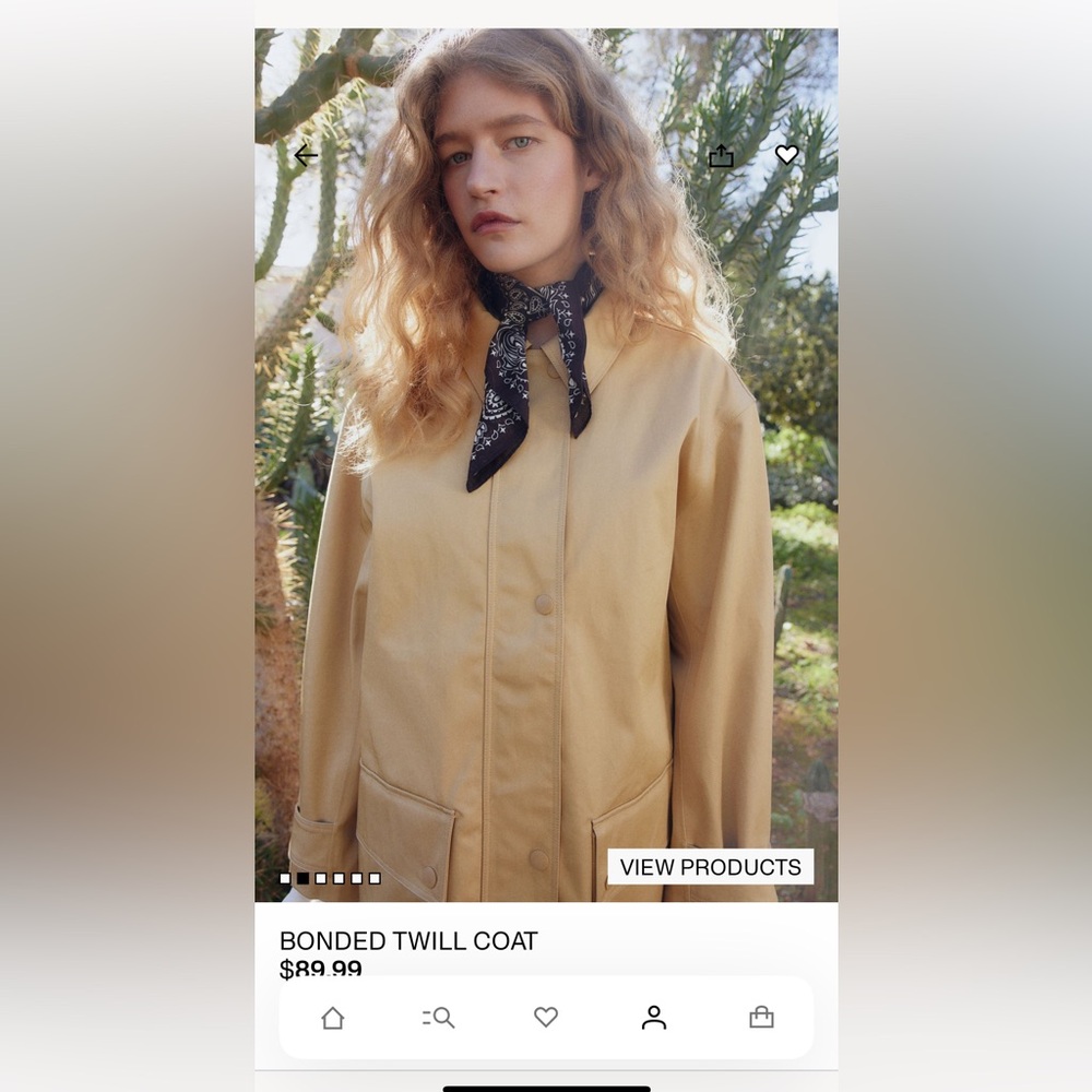 Bonded Twill Trench Coat